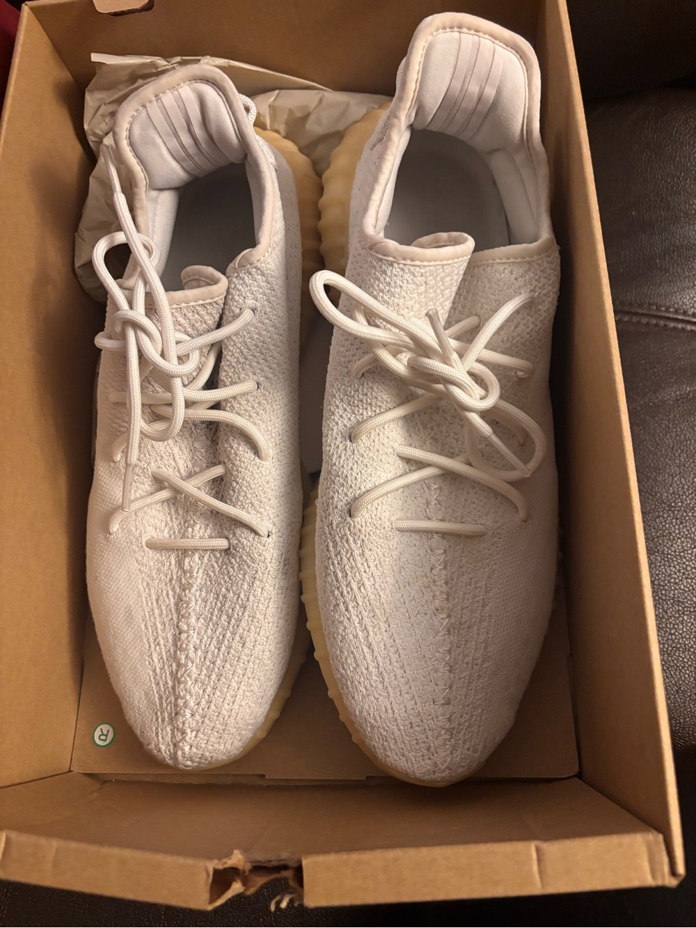 adidas Men Sneakers in Cream White with Gum Sole